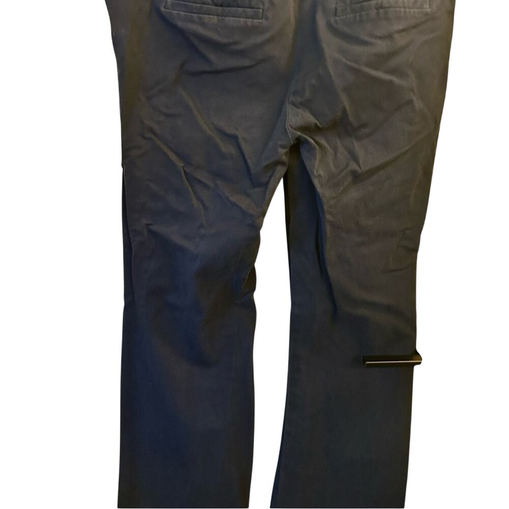 LOFT Navy Sailor Style Wide Leg Pants Size 10 High Waist Button Front Pockets - Picture 12 of 14